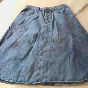 Pilcro and the Letterpress by Anthropologie jean skirt size 4